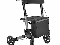Aluminium rollator vital - zwart - inklapbaar - afbeelding 5 van  5