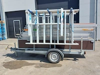 Aluminium rolsteiger op aanhanger, kelfort, grijs / chroom - afbeelding 2 van  24