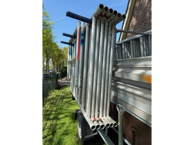 Aluminium rolsteiger op aanhanger, kelfort, grijs / chroom - afbeelding 8 van  24