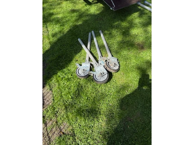 Aluminium rolsteiger op aanhanger, kelfort, grijs / chroom - afbeelding 11 van  24