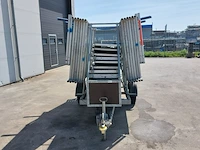 Aluminium rolsteiger op aanhanger, kelfort, grijs / chroom - afbeelding 18 van  24