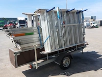 Aluminium rolsteiger op aanhanger, kelfort, grijs / chroom - afbeelding 21 van  24