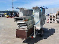 Aluminium rolsteiger op aanhanger, kelfort, grijs / chroom - afbeelding 22 van  24