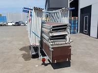 Aluminium rolsteiger op aanhanger, kelfort, grijs / chroom - afbeelding 23 van  24