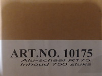 Aluminium schaal aantal ruim 600 stuks. - afbeelding 7 van  7