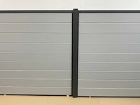 Aluminium schutting - lichtgrijs - 2856x181 cm - afbeelding 5 van  5