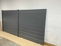 Aluminium schuttingdeel - antraciet - 379x181 cm - afbeelding 2 van  4