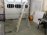 Aluminium trap met 4 treden en bordes lsc Aluminium trap met 4 treden en bordes lsc