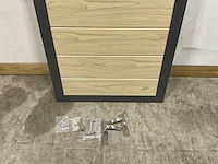 Aluminium tuindeur - houtlook eik - 183x93 cm - afbeelding 6 van  9