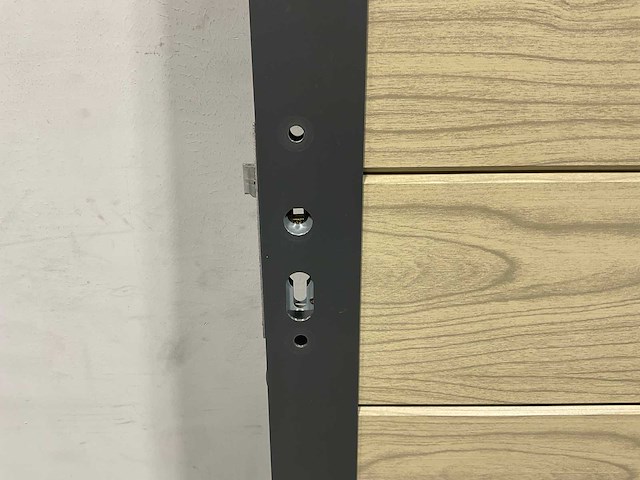 Aluminium tuindeur - houtlook eik - 183x93 cm - afbeelding 5 van  9