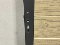 Aluminium tuindeur - houtlook eik - 183x93 cm - afbeelding 5 van  9
