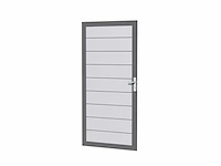 Aluminium tuindeur - lichtgrijs - 183x93 cm - afbeelding 1 van  9