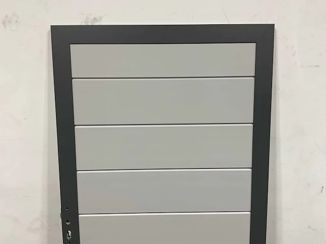 Aluminium tuindeur - lichtgrijs - 183x93 cm - afbeelding 4 van  9