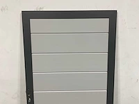 Aluminium tuindeur - lichtgrijs - 183x93 cm - afbeelding 4 van  9