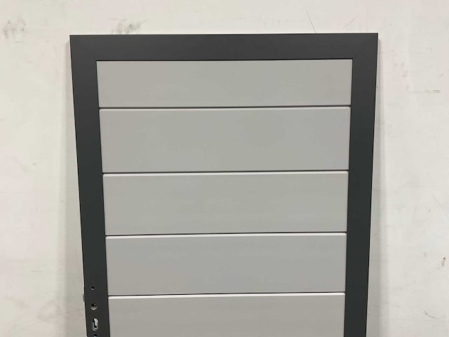 Aluminium tuindeur - lichtgrijs - 183x93 cm - afbeelding 4 van  9