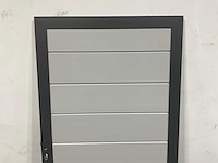 Aluminium tuindeur - lichtgrijs - 183x93 cm - afbeelding 4 van  9