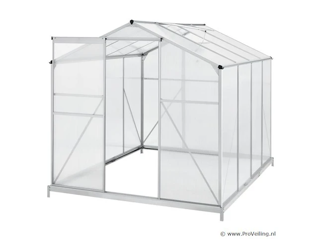 Aluminium tuinkas gh250f 4,75m² - afbeelding 1 van  14