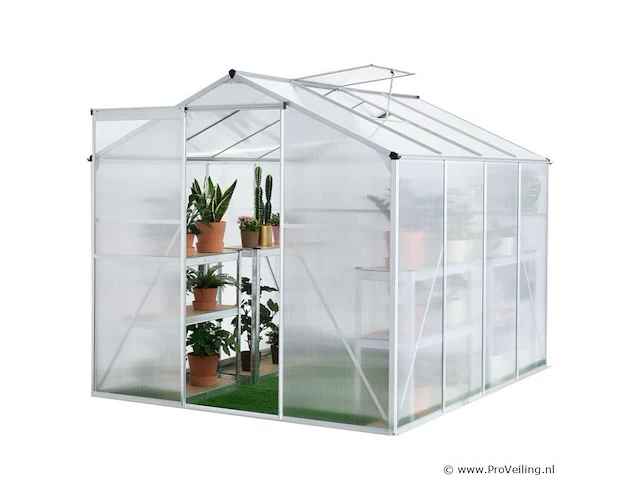 Aluminium tuinkas gh250f 4,75m² - afbeelding 12 van  14