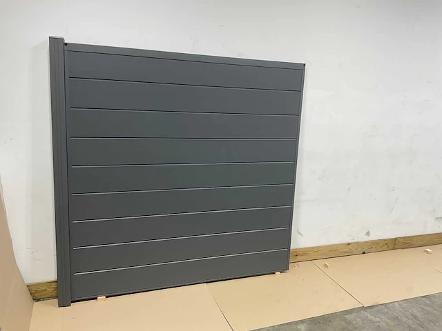Aluminium tuinscherm - antraciet - 181,5x181,5 cm (2x) - afbeelding 2 van  4