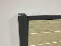 Aluminium tuinscherm - houtlook eiken - 181,5x181,5 cm (10x) - afbeelding 3 van  5