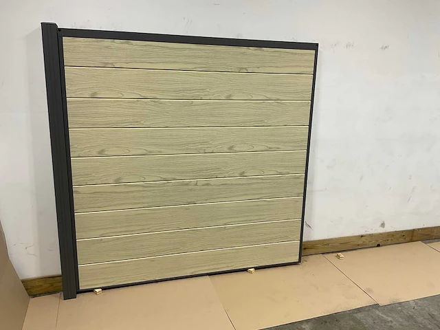 Aluminium tuinscherm - houtlook eiken - 181,5x181,5 cm (2x) - afbeelding 1 van  5