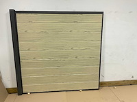 Aluminium tuinscherm - houtlook eiken - 181,5x181,5 cm (2x) - afbeelding 2 van  5