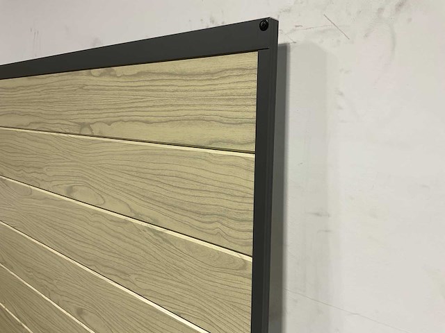 Aluminium tuinscherm - houtlook eiken - 181,5x181,5 cm (5x) - afbeelding 5 van  5