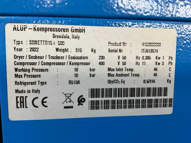 Alup - sonetto15+ - screw air compressors - 2022 - afbeelding 27 van  29