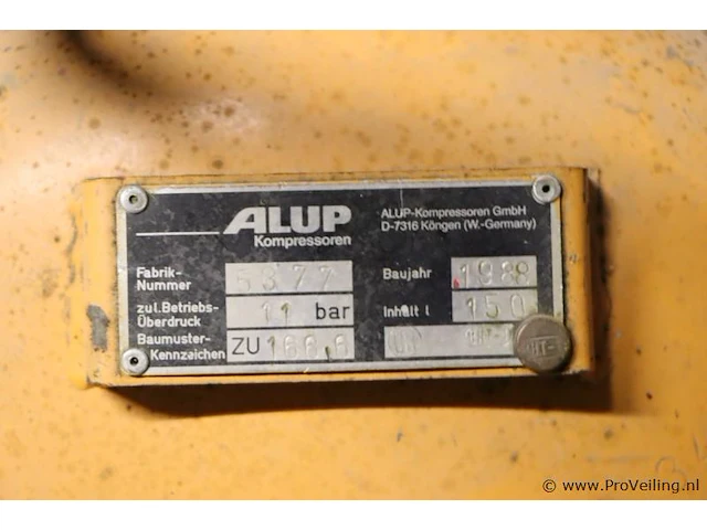 Alup compressor - 11 bar - afbeelding 2 van  7