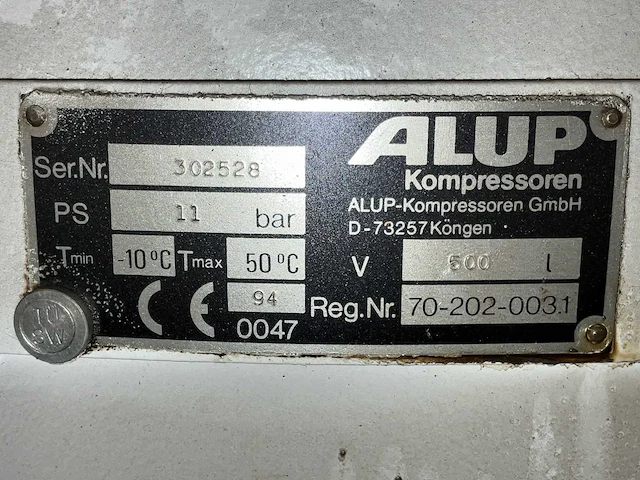 Alup hl131013-5000nl drie cilinder luchtcompressor - afbeelding 11 van  11