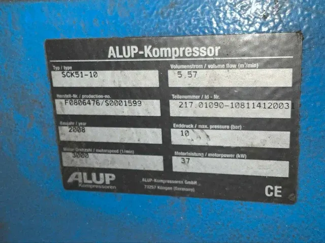 Alup sck 51-10 persluchtcompressoren - afbeelding 9 van  9