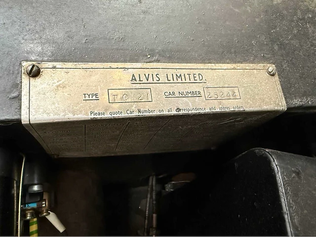 Alvis - tc 21 - oldtimer - 1954 - afbeelding 19 van  43