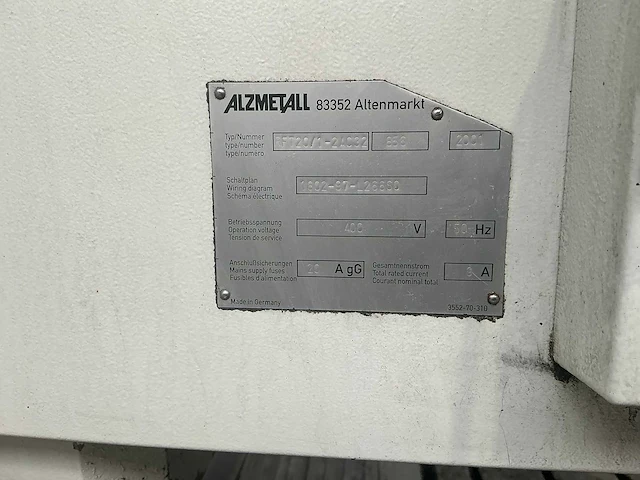 Alzmetall - 2001 - rft20/1-2, ac32 - kolomboormachine - afbeelding 6 van  15
