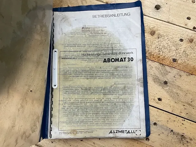 Alzmetall abomat 30 kolomboormachine - afbeelding 7 van  15