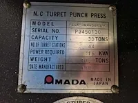 Amada - pega 345 - pons-nibbelmachine - 1986 - afbeelding 2 van  12