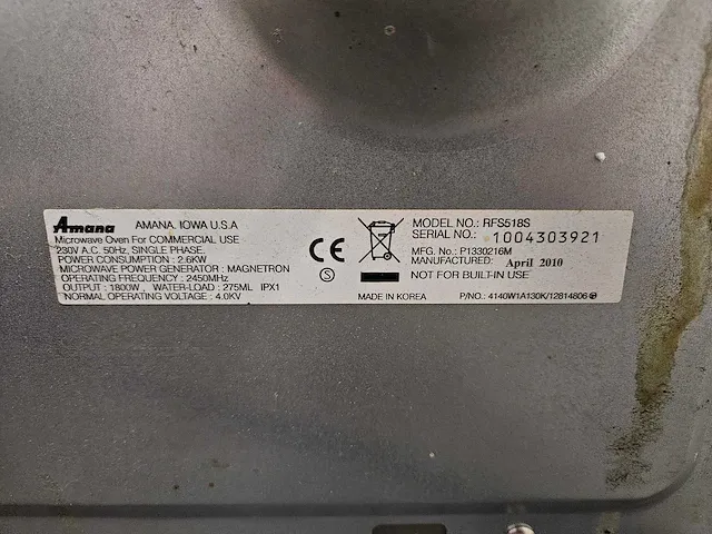 Amana - magnetron - afbeelding 5 van  5
