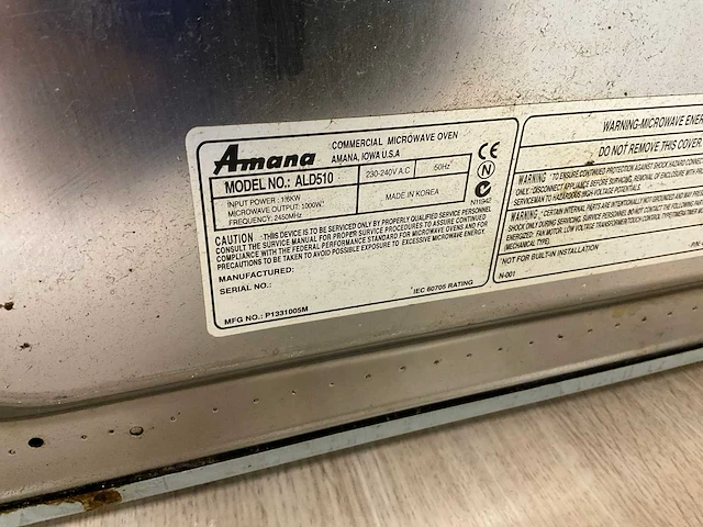 Amana ald510 magnetron - afbeelding 6 van  6