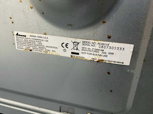 Amana rcs511a magnetron - afbeelding 7 van  7