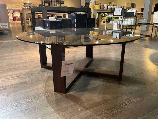 Amarone glazen ronde salontafel - afbeelding 2 van  7