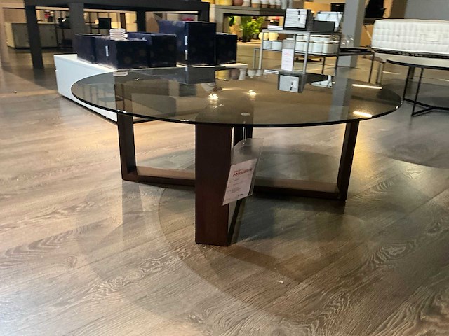 Amarone glazen ronde salontafel - afbeelding 3 van  7