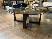 Amarone glazen ronde salontafel - afbeelding 3 van  7