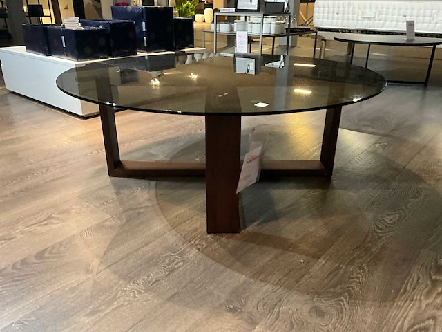 Amarone glazen ronde salontafel - afbeelding 4 van  7