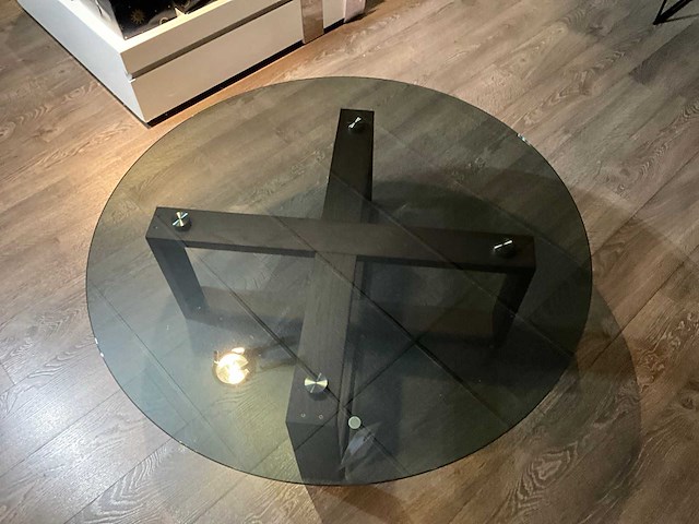 Amarone glazen ronde salontafel - afbeelding 6 van  7