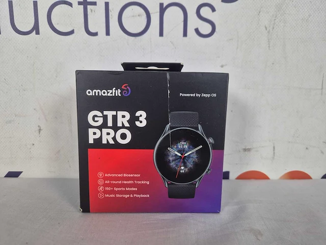 Amazfit gtr 3 pro - smartwatch - 46 mm - zwart - afbeelding 2 van  2