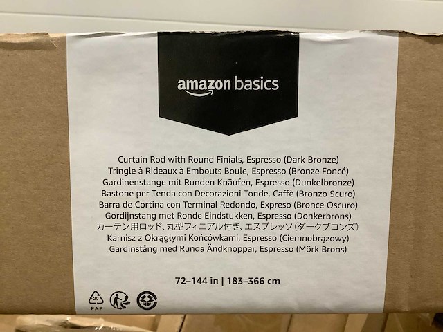 Amazon basic gordijnroede (40x) - afbeelding 3 van  7