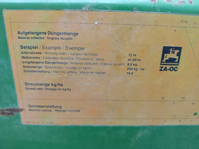 Amazone - za-oc - kunstmeststrooier - afbeelding 14 van  14