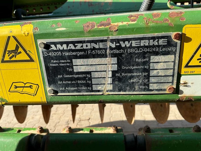 Amazone catros 3001 + c-drill 3000 schijveneg 2008 - afbeelding 4 van  20