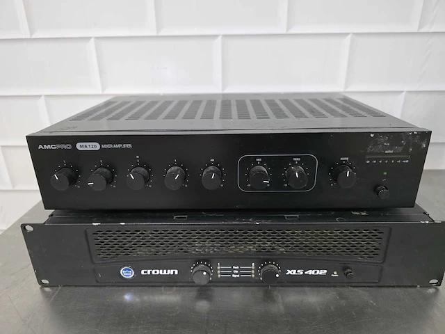 Amc pro / crown - ma 120 / xls 402 - versterkers (2x) - afbeelding 1 van  5