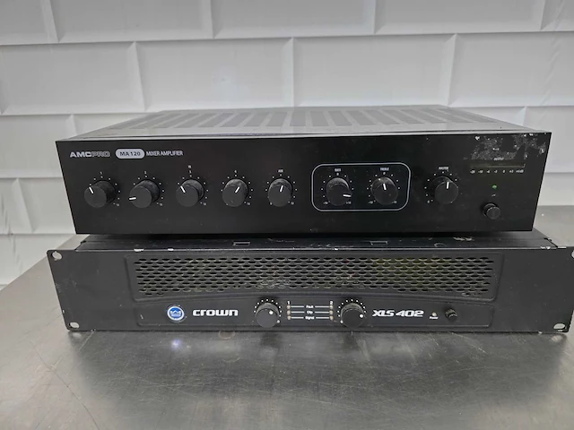 Amc pro / crown - ma 120 / xls 402 - versterkers (2x) - afbeelding 2 van  5