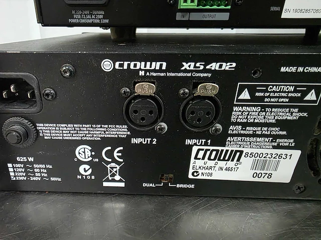 Amc pro / crown - ma 120 / xls 402 - versterkers (2x) - afbeelding 4 van  5